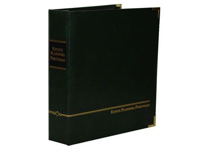 Premium Green Estate Planning Binder - 1 1/2" D-Ring